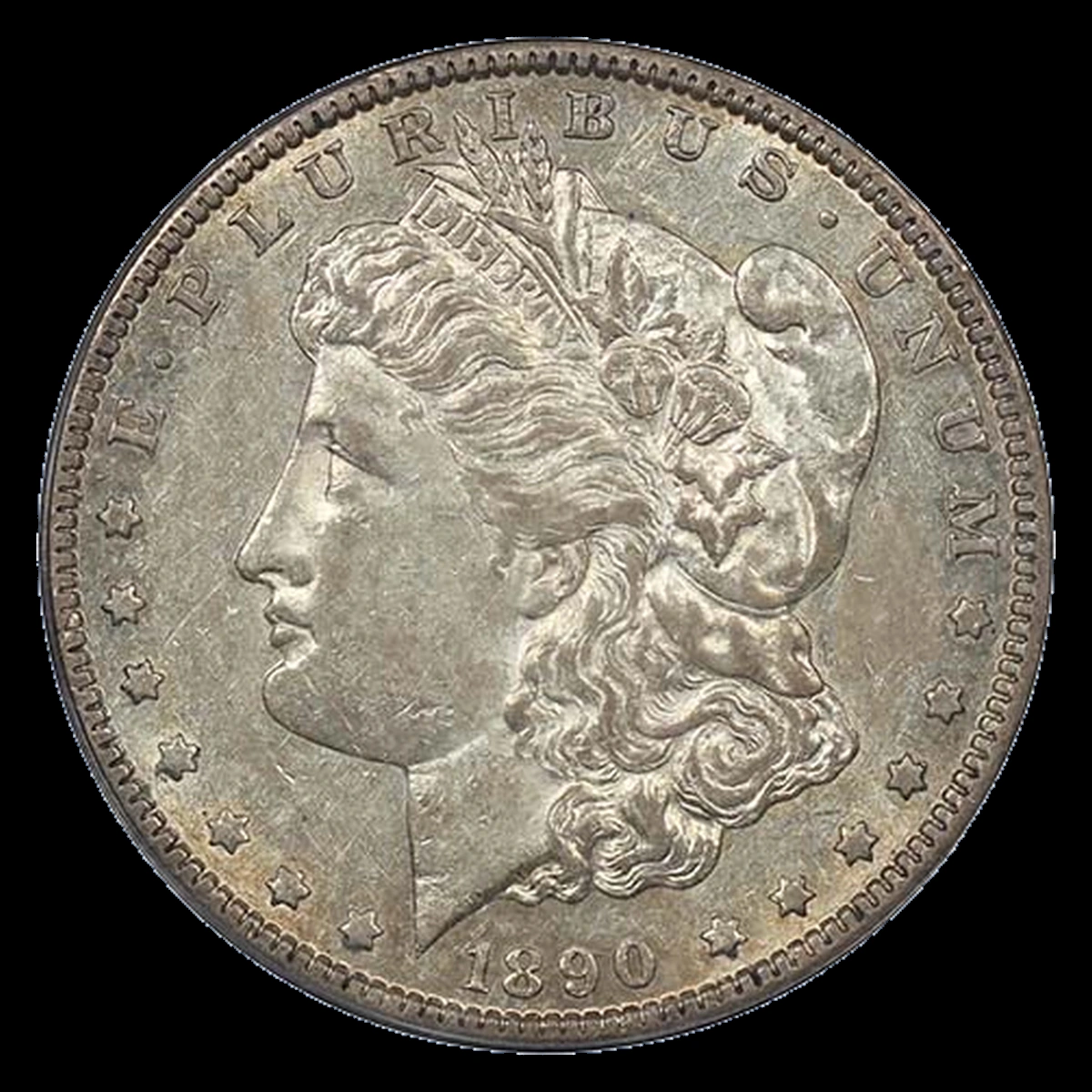 1890 Morgan Dollar: Lamination