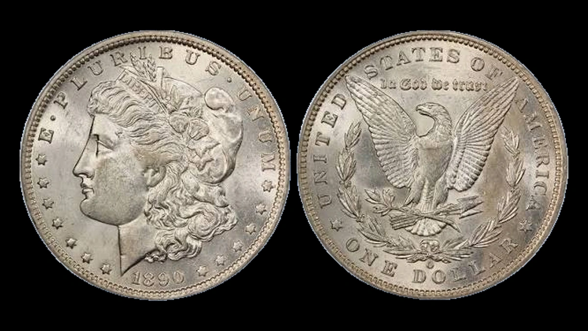 1890 Morgan Silver Dollar: Doubled Die