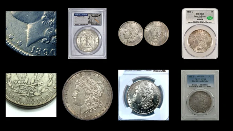 1890 Dollar Errors — error coin photographs