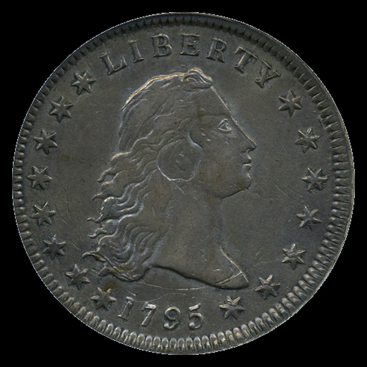 1795 Flowing Hair Dollar: Overstrike / Double Denomination