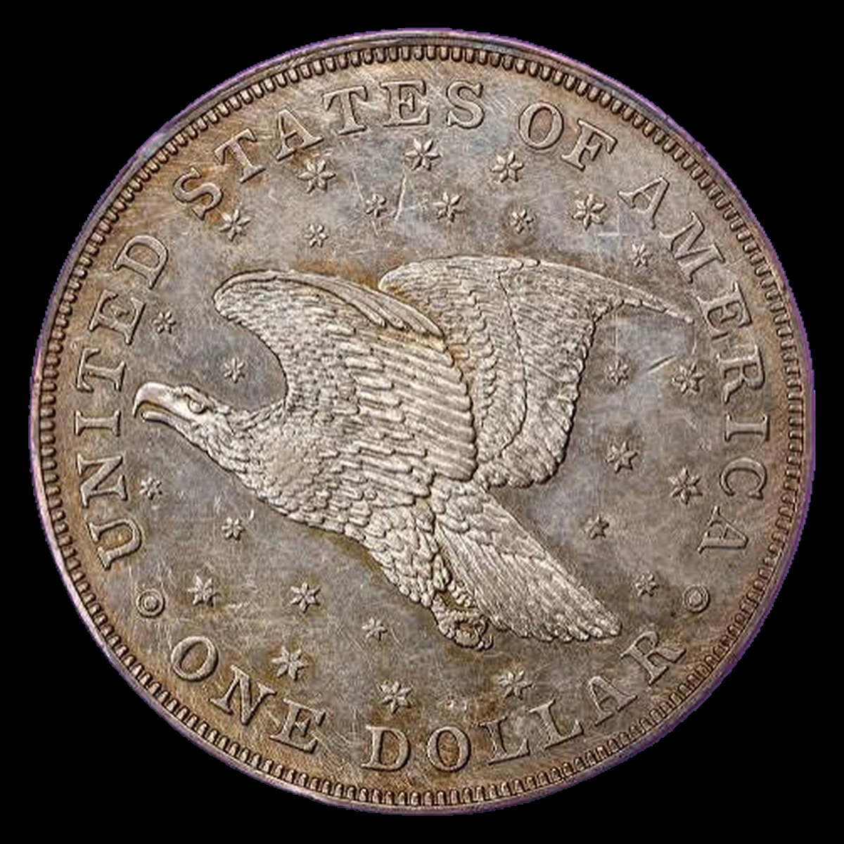 1836 Liberty Seated Dollar: Rotated Dies