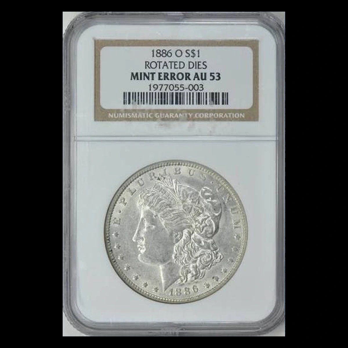 1886 Morgan Silver Dollar: Rotated Dies