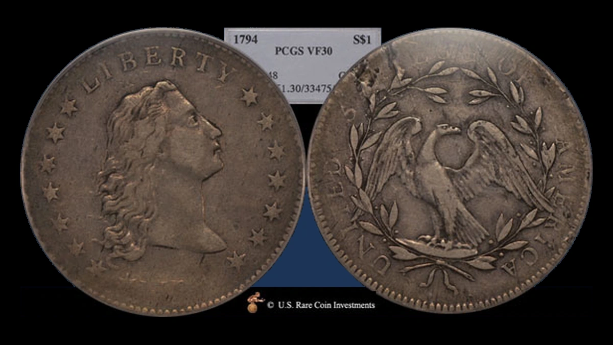 1794 Flowing Hair Dollar: Misaligned Die