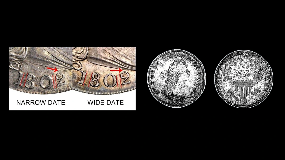 1802 Dollar Errors — error coin photographs