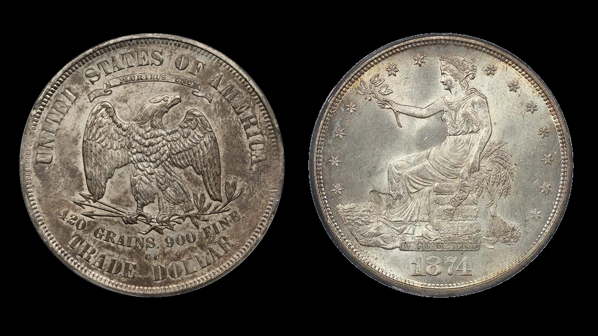 1874 Dollar Errors — error coin photographs